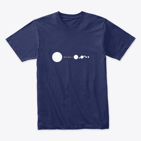 Solar System Updated 🚀 #Sfsf Midnight Navy T-Shirt Front