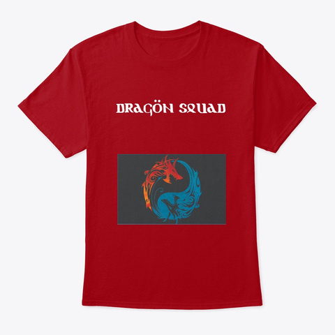 Dragon Squad Gear  Deep Red T-Shirt Front