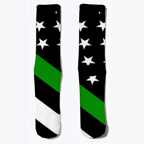 The Thin Green Line Flag Standard Maglietta Front