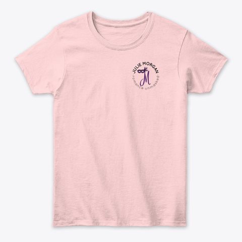 I Read Past My Bedtime Light Pink T-Shirt Front