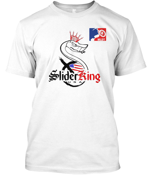 Mldt Slider King Usa White T-Shirt Front