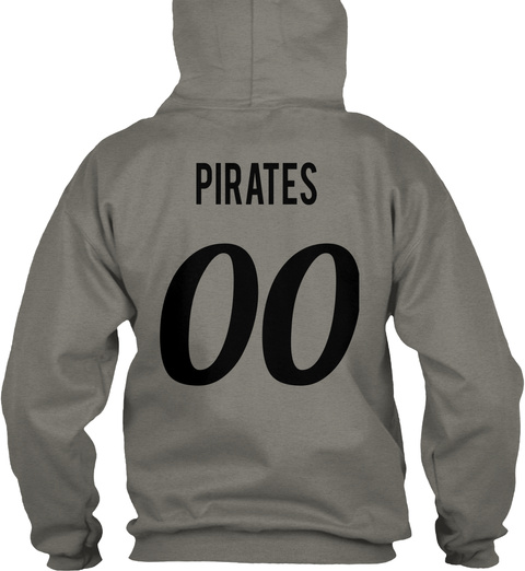 Pirates 00 Charcoal T-Shirt Back