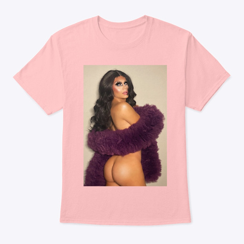 Vitamin B Drag Queen Cheeked Up Pale Pink T-Shirt Front