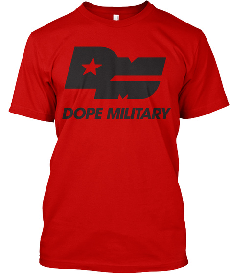 Dc Dope Military Classic Red T-Shirt Front