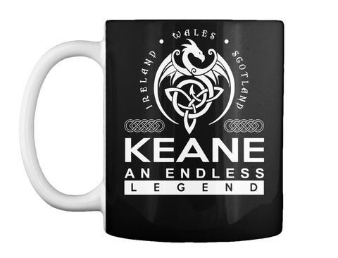 Mug   Keane An Endless Legend Black T-Shirt Front