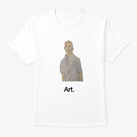 Art 2 White T-Shirt Front