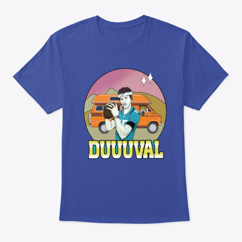 #Gardner Minshew Duval T Shirt Deep Royal T-Shirt Front