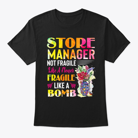 Christmas Gifts Store Manager Not Black T-Shirt Front