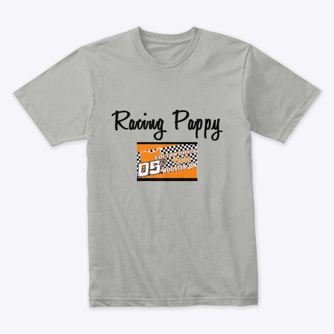 Racing Pappy  Light Grey T-Shirt Front