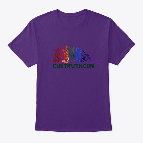 Cub Truth Dot Com Purple T-Shirt Front