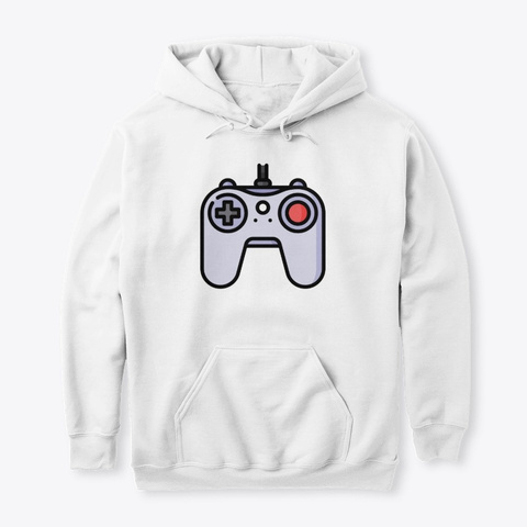 Classic Game Controller White T-Shirt Front