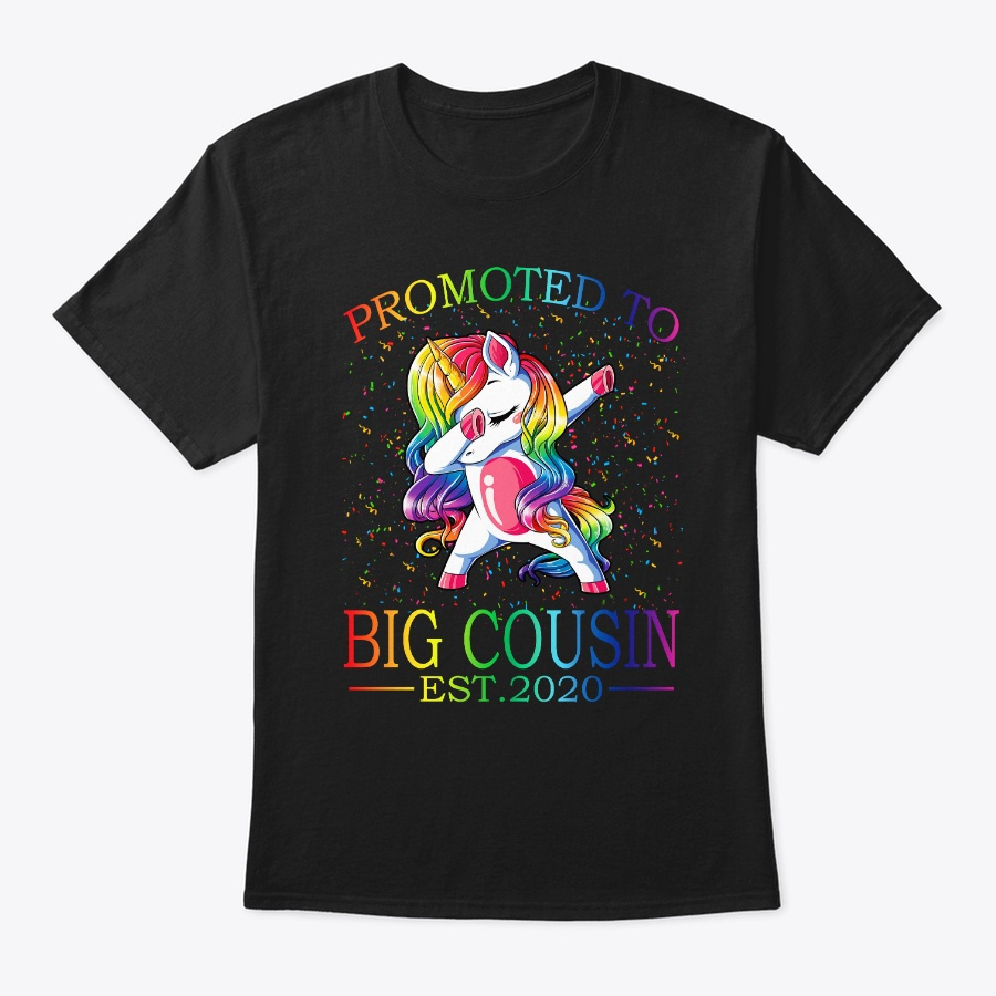Promoted To Big Cousin Est 2020 Unicorn Unisex Tshirt