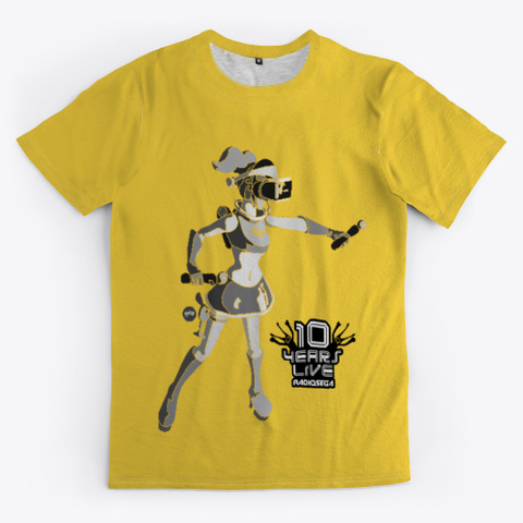 Radio Sega   10 Years Li Ve Tee (Yellow) Yellow T-Shirt Front