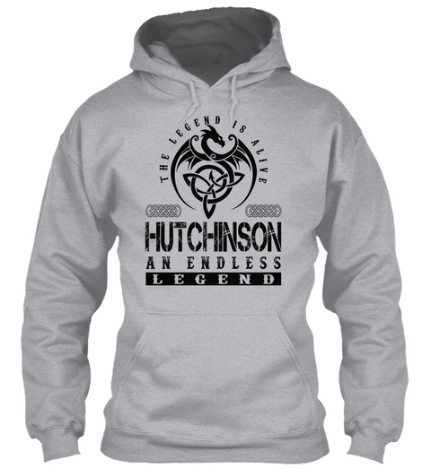 Hutchinson   Legends Alive Sport Grey T-Shirt Front