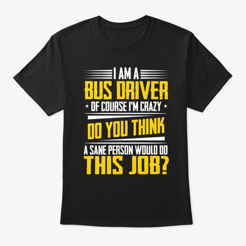 Funny Christmas Jobs Gifts Bus Driver Of Black Camiseta Front