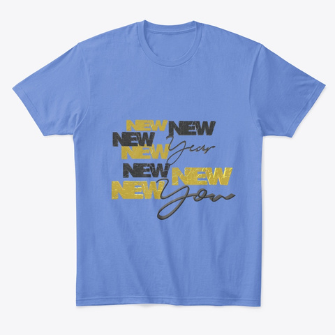New Year New You Heathered Royal  áo T-Shirt Front