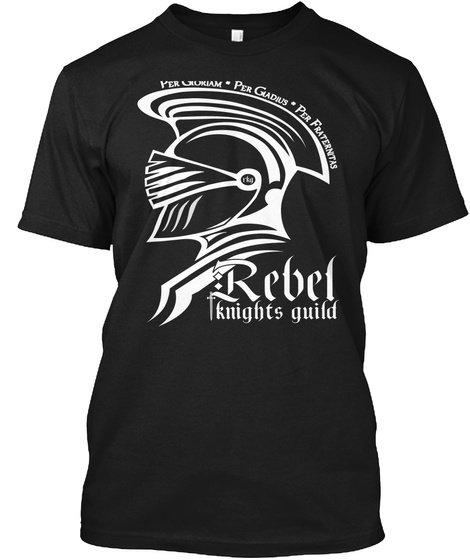 Rebel Knights Guild Black T-Shirt Front