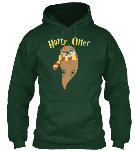 Harry Otter Forest Green T-Shirt Front