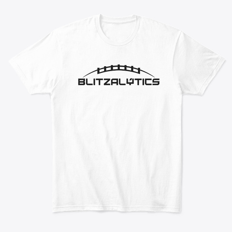 Blitz Black Logo White T-Shirt Front