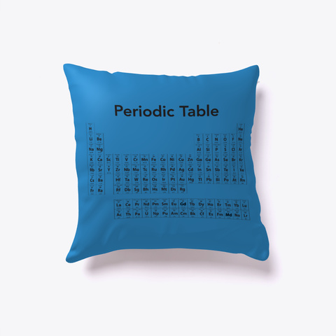 Chemical Periodic Table Denim Blue T-Shirt Front
