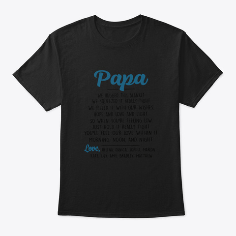 Papa Love F4tei Black T-Shirt Front