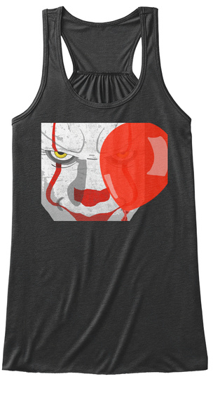 Pennywise It Clown Dark Grey Heather T-Shirt Front