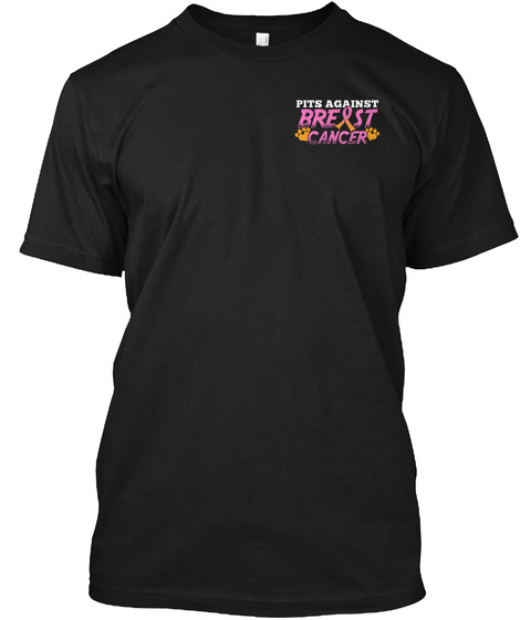 Pits Against Breast Cancer Black Kaos Front