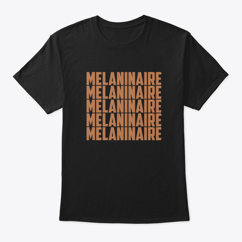 Melaninaire M7xx4 Black áo T-Shirt Front