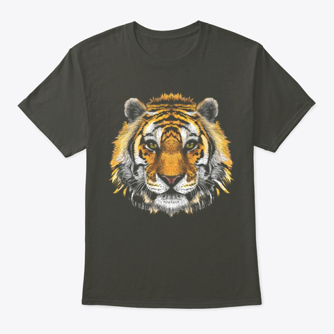 Graphic Tiger Smoke Gray Camiseta Front