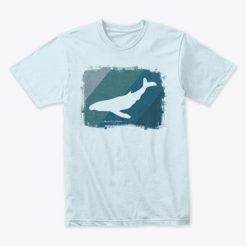 Whale, Please Save Light Blue T-Shirt Front