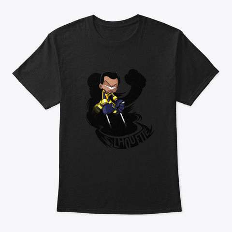 Silhouettecutie Black T-Shirt Front