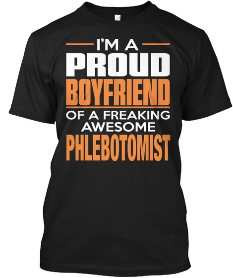 Phlebotomist Black T-Shirt Front