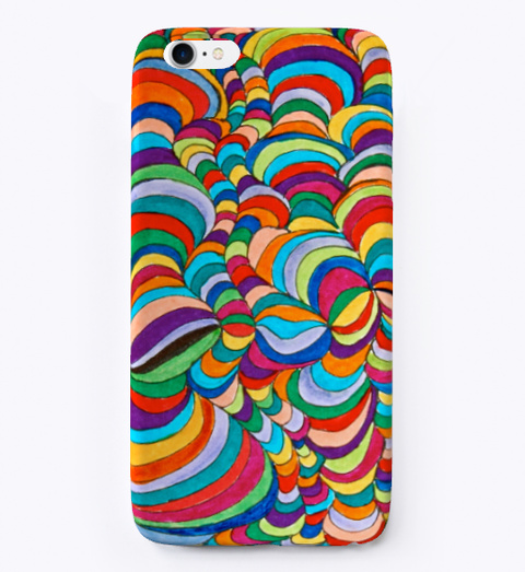 Colorful Doodle Iphone  Case Standard T-Shirt Front