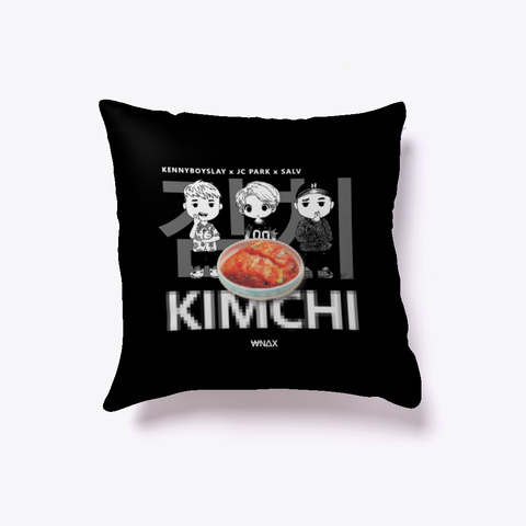 Kimchi Pillow Black Kaos Front