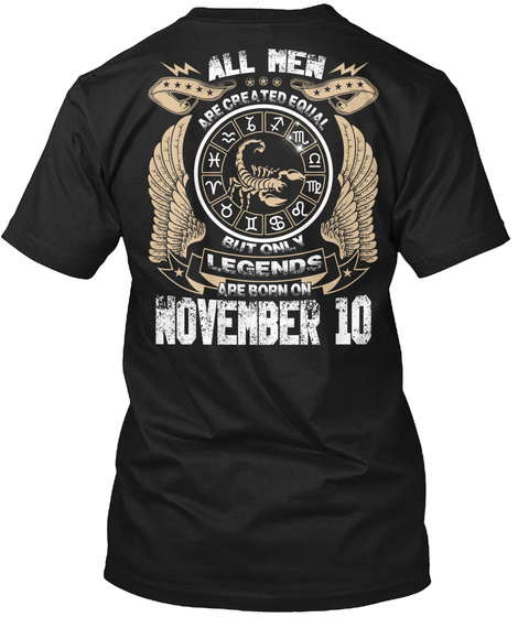 Birthday Legends T Shirt November 10