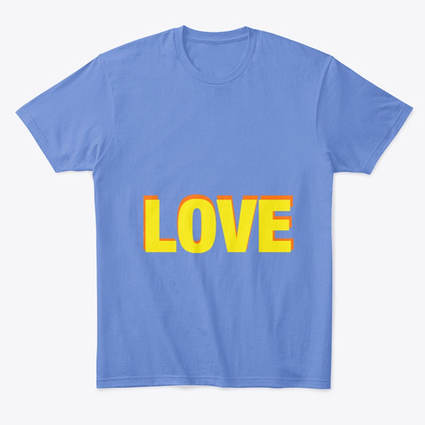 Love T Shirt! Heathered Royal  áo T-Shirt Front