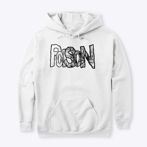 Poison (Shock White Hoodie) White T-Shirt Front
