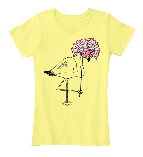 Over The Top Lemon Yellow T-Shirt Front
