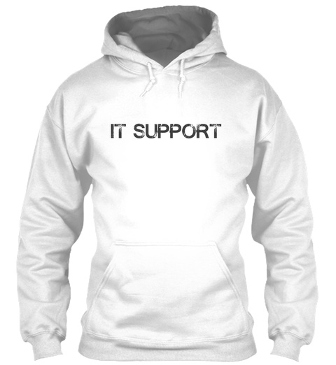 It Support White T-Shirt Front