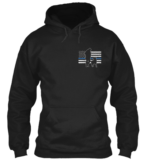 Blue Line Police K9 Fall/Winter Relaunch Black T-Shirt Front