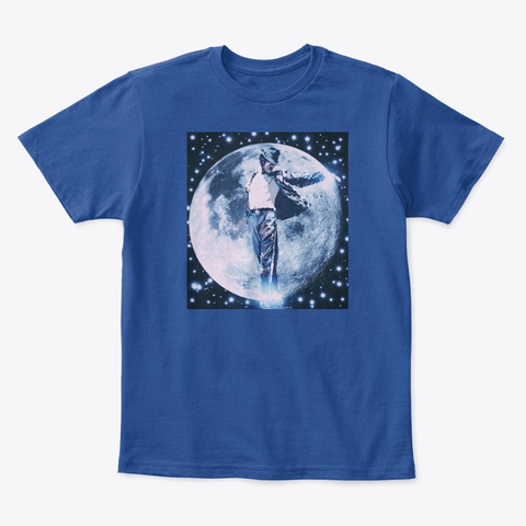 The Moon  Deep Royal  T-Shirt Front