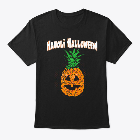 Hau'oli Halloween! Black T-Shirt Front