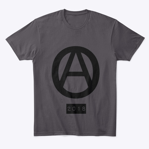 Ao Logo  Heathered Charcoal  T-Shirt Front