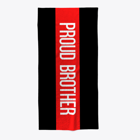 Proud Firefighter Brother Red Line Standard Kaos Front