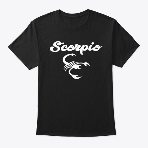 October 23   Scorpio Black T-Shirt Front