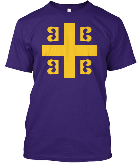 Byzantine Flag Purple T-Shirt Front
