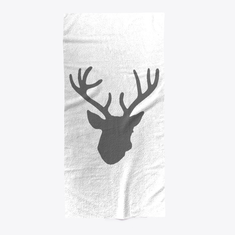 Deer Head   Grey Standard Camiseta Front