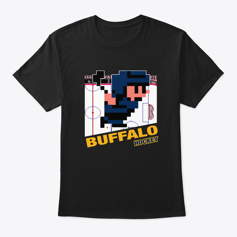 Buffalo Hockey Black T-Shirt Front