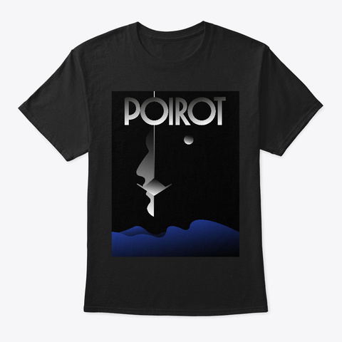Poirot Black T-Shirt Front