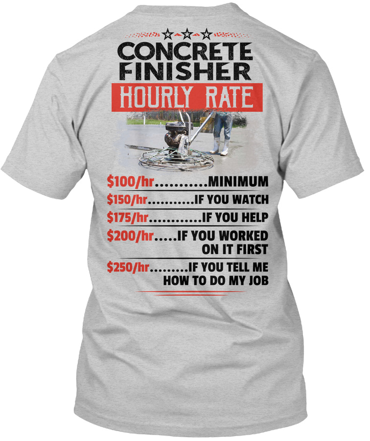 Sarcastic Concrete Finisher Shirt Unisex Tshirt